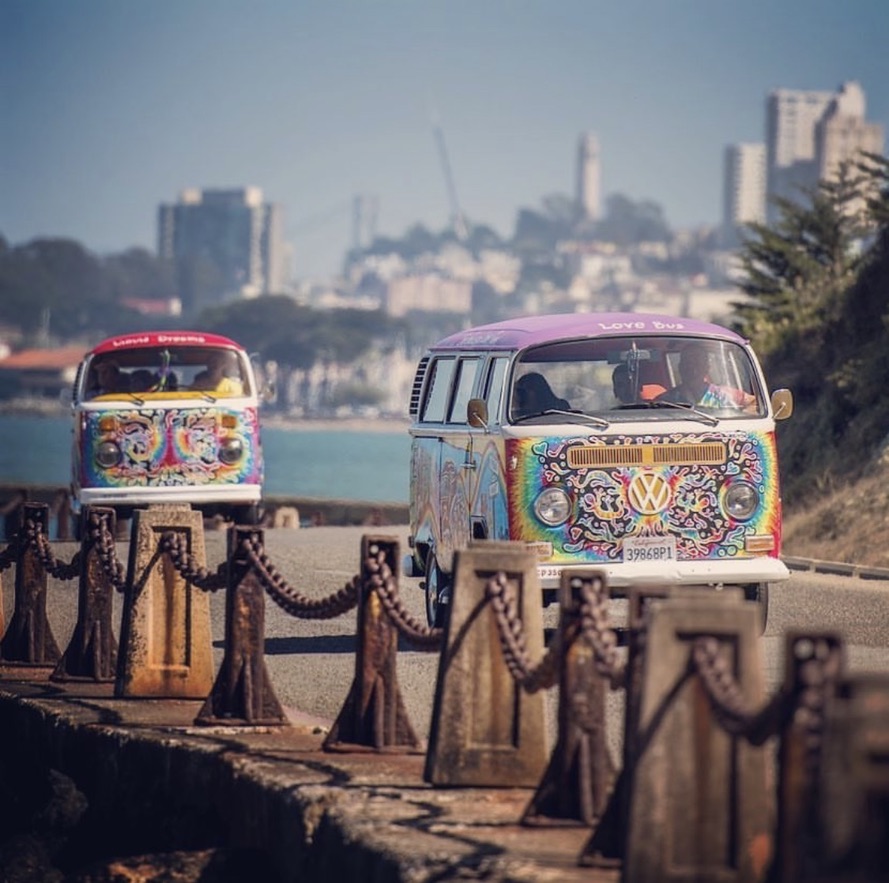 Two VW Hippie Buses